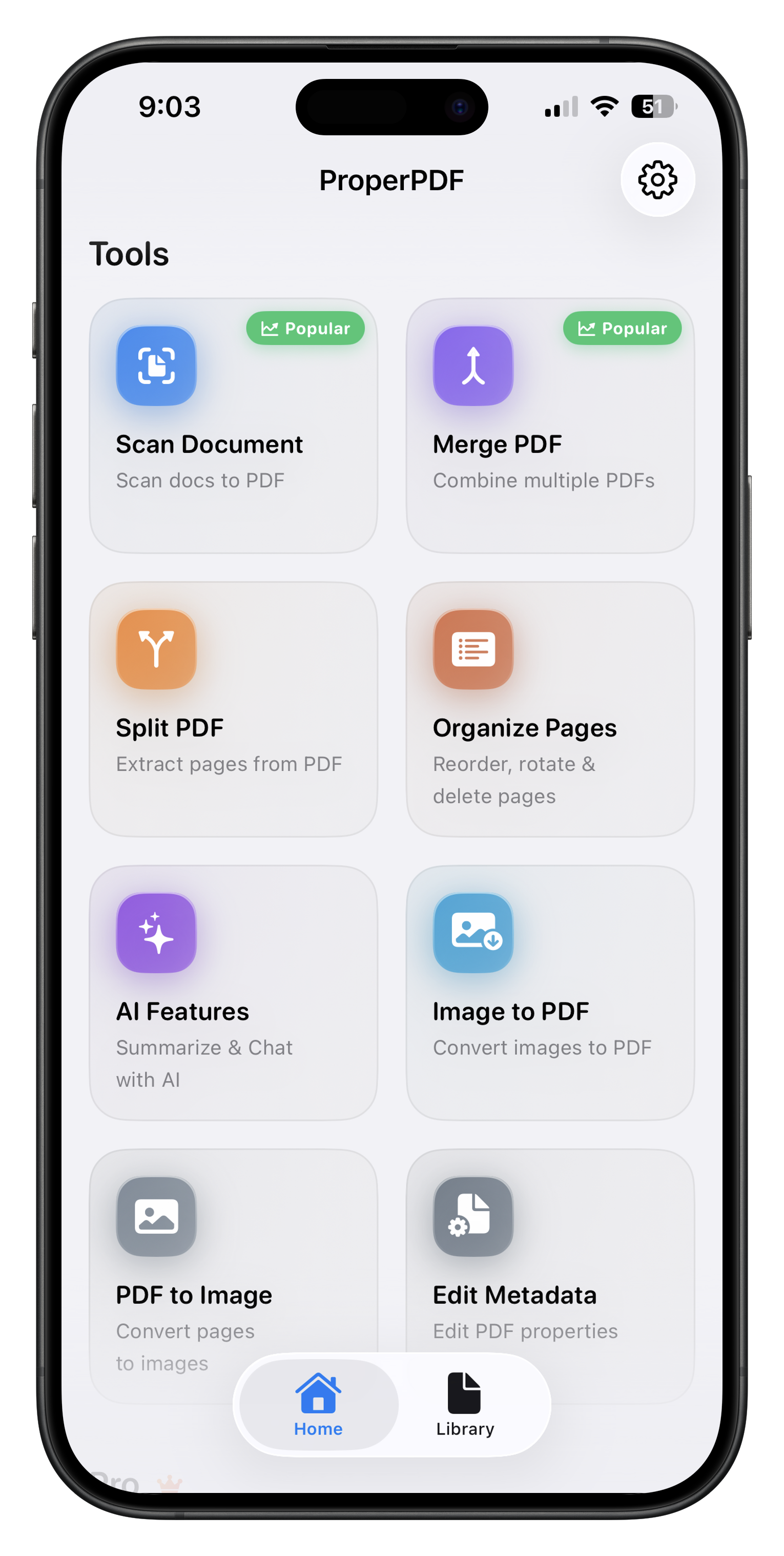 ProperPDF PDF tools on iPhone & iPad